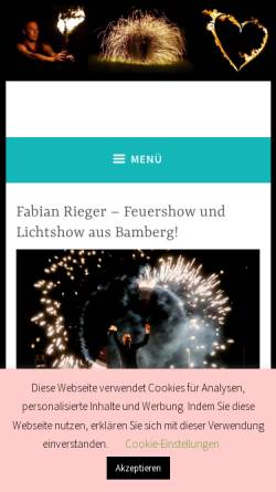 Vorschau der mobilen Webseite hochzeitsfeuer.show, Fabian Rieger