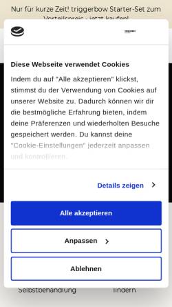 Vorschau der mobilen Webseite triggerbow.com, Triggerbow Vivadesign GmbH