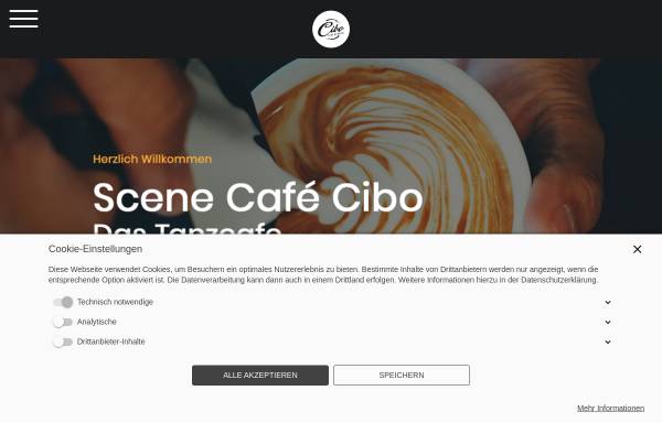 Vorschau von cafecibo.de, Cafe Cibo