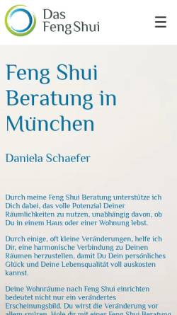 Vorschau der mobilen Webseite www.dasfengshui.de, Das Fengshui - Daniela Schaefer