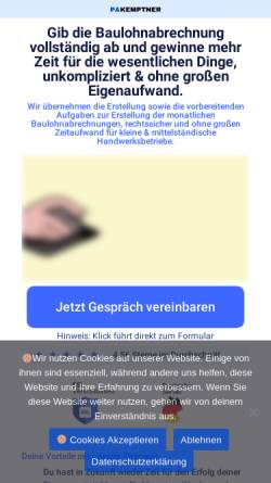 Vorschau der mobilen Webseite personalabrechnung-kemptner.de, Personalabrechnung Kemptner