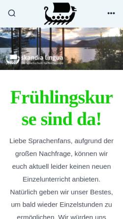 Vorschau der mobilen Webseite skandia-lingua.de, skandia-lingua