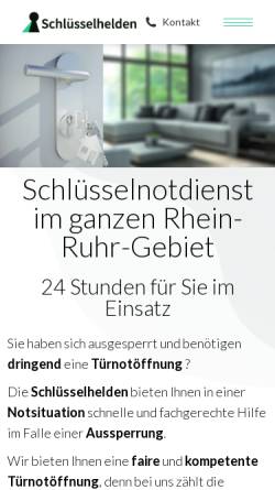Vorschau der mobilen Webseite www.die-schluesselhelden.de, Schlüsselhelden