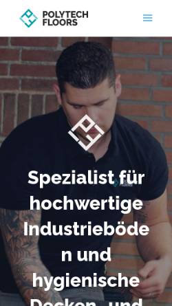 Vorschau der mobilen Webseite polytechfloors.de, Polytech Floors GmbH