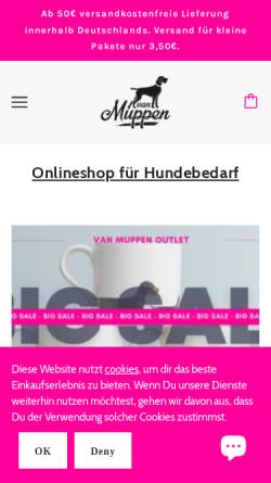 Vorschau der mobilen Webseite vanmuppen.com, VanMuppen
