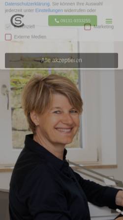 Vorschau der mobilen Webseite steuerberatung-sieger.de, Christine Sieger Steuerberatung