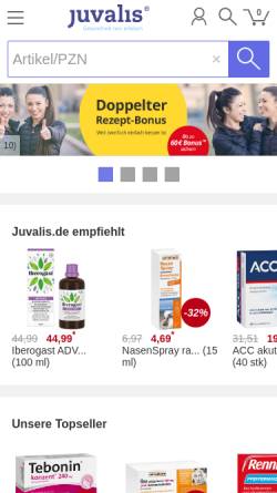 Vorschau der mobilen Webseite www.juvalis.de, Juvalis
