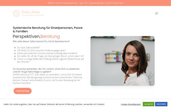 Vorschau von systemischeberatung-muenchen.de, Esther Felten - Systemische Beraterin