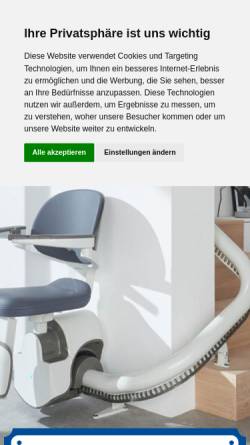Vorschau der mobilen Webseite treppenlift-experten-bayern.com, Treppenlift Experten Bayern