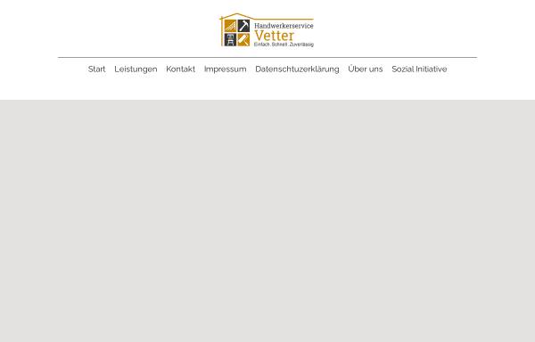 Vorschau von www.hs-vetter.de, Handwerkerservice Vetter