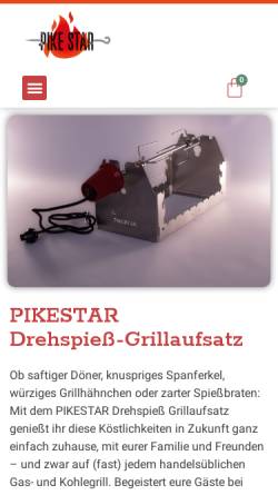 Vorschau der mobilen Webseite pikestar-grill.de, Pikestar Rotisserie