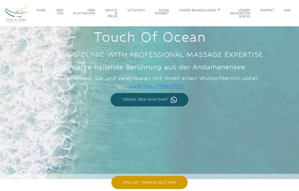 Vorschau von touch-of-ocean.de, Touch Of Ocean