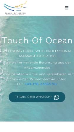 Vorschau der mobilen Webseite touch-of-ocean.de, Touch Of Ocean