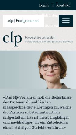 Vorschau der mobilen Webseite www.clp.ch, clp schweiz