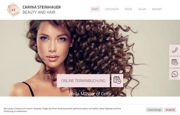 Vorschau von www.steinhauer-beautyandhair.de, Steinhauer - Beauty and Hair