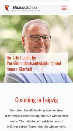 Vorschau der mobilen Webseite michael-schulz-coaching.de, Michael Schulz