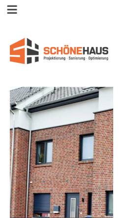 Vorschau der mobilen Webseite schoene-haus.de, Schöne Haus Projekt GmbH
