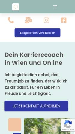 Vorschau der mobilen Webseite www.karrierecoach-wien.at, Christina Strasser e.U.