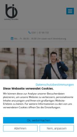 Vorschau der mobilen Webseite www.butterling-immobilien.de, Butterling Immobilien