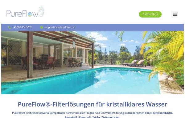 Vorschau von pureflow-filter.com, PureFlow® Filtersysteme GmbH