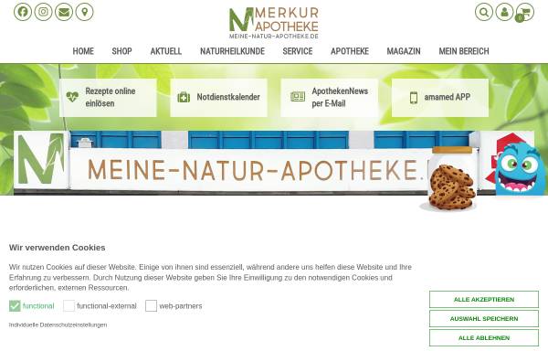Vorschau von www.meine-natur-apotheke.de, Merkur-Apotheke