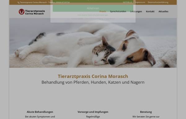 Vorschau von www.tierarztpraxis-morasch.de, Tierarztpraxis Morasch