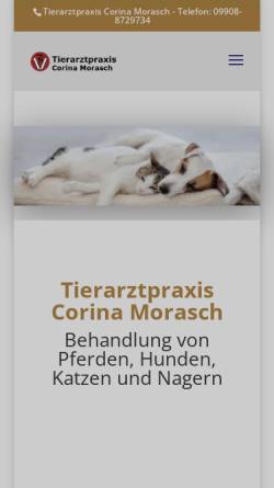 Vorschau der mobilen Webseite www.tierarztpraxis-morasch.de, Tierarztpraxis Morasch