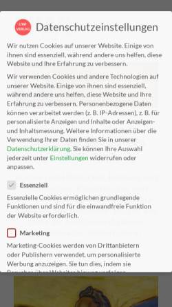 Vorschau der mobilen Webseite liwi-verlag.de, LIWI Literatur- und Wissenschaftsverlag