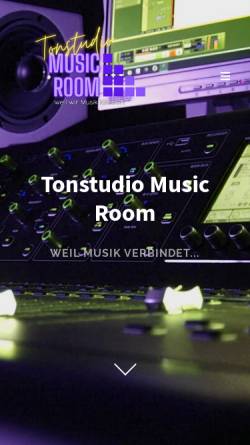 Vorschau der mobilen Webseite www.music-room-dortmund.de, Tonstudio Music Room