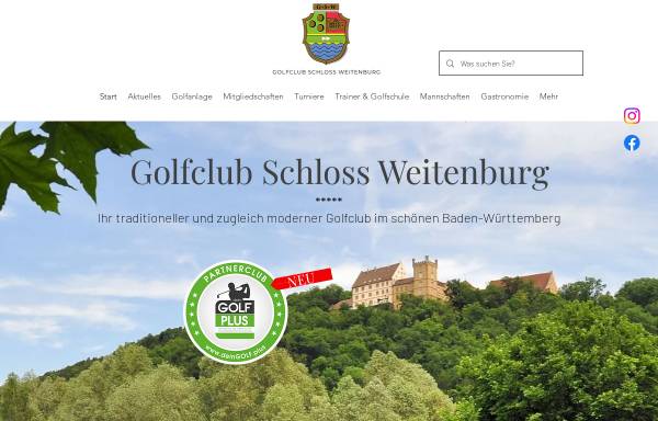 Vorschau von www.gcsw.de, Golfclub Schloss Weitenburg