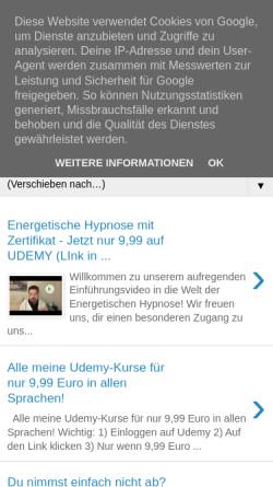 Vorschau der mobilen Webseite www.jafethmarianihypnose.de, Jafeth Mariani Hypnose