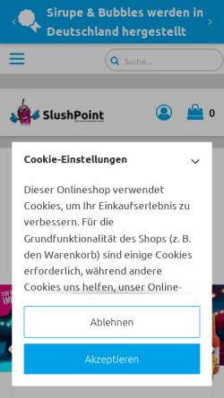 Vorschau der mobilen Webseite www.slushpoint.de, SlushPoint