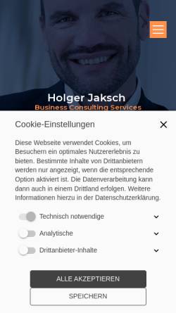 Vorschau der mobilen Webseite jaksch-consulting.de, e-stimate Deutschland