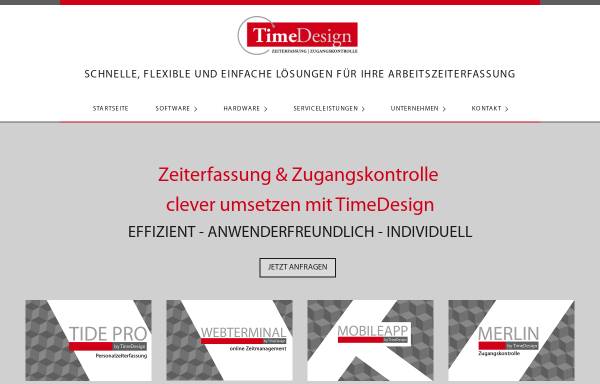 Vorschau von tidepro.de, TimeDesign GmbH & Co. KG