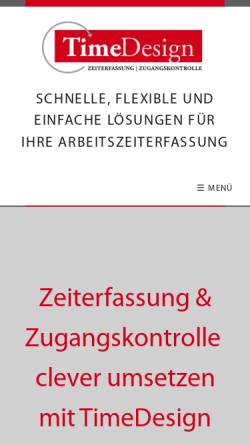 Vorschau der mobilen Webseite tidepro.de, TimeDesign GmbH & Co. KG