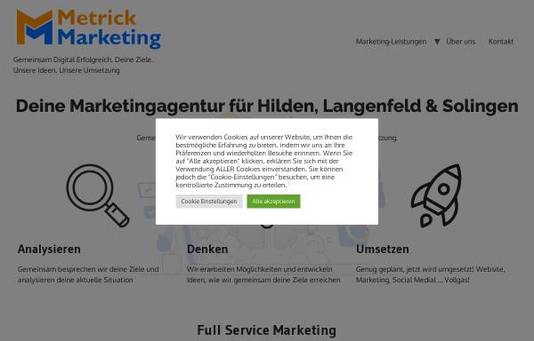 Vorschau von metrickmarketing.com, Metrick Marketing - Richard Sengfelder