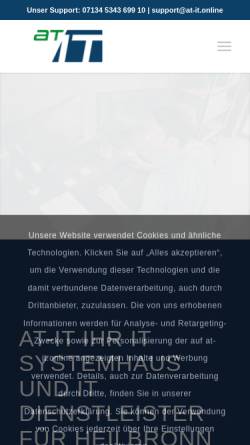 Vorschau der mobilen Webseite at-it.online, AT-IT GmbH