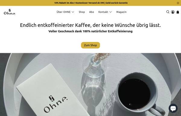 Vorschau von ohne.coffee, OHNE Products GmbH