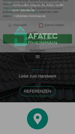 Vorschau der mobilen Webseite dafatec-rheinmain.de, DAFATEC Rheinmain