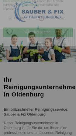 Vorschau der mobilen Webseite reinigungsflitzer.de, Reinigungsflitzer
