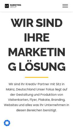 Vorschau der mobilen Webseite lkmarketing.de, LK Marketing Group