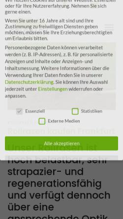 Vorschau der mobilen Webseite rollrasen-rhein-main.de, Rollrasen Goldbach GmbH