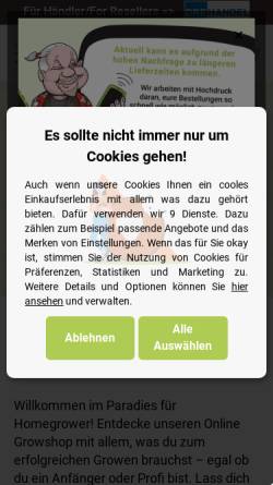 Vorschau der mobilen Webseite drehandel.de, Drehandel GmbH