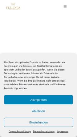 Vorschau der mobilen Webseite brautmoden-hildesheim.de, Feelings Brautmode
