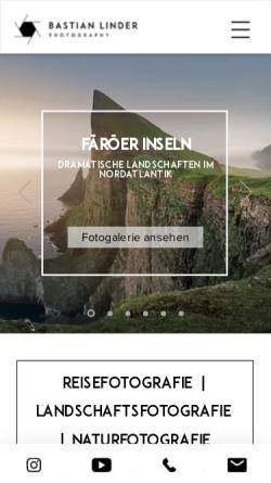 Vorschau der mobilen Webseite www.bastianlinder.de, Bastian Linder Photography