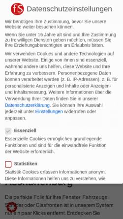 Vorschau der mobilen Webseite feinschnitt-werbetechnik.de, Feinschnitt Werbetechnik