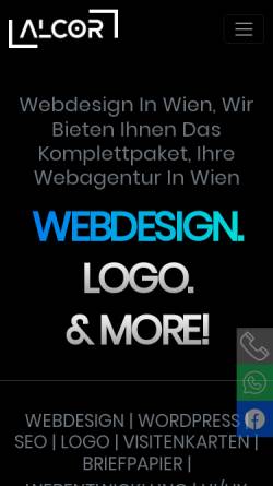 Vorschau der mobilen Webseite www.webdesign-alcor.at, Webdesign-Alcor