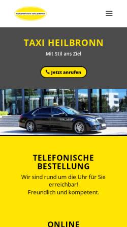 Vorschau der mobilen Webseite taxiservice-heilbronn.de, Taxiservice Heilbronn