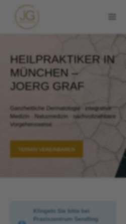 Vorschau der mobilen Webseite www.heilpraktiker-jg.de, Heilpraktiker Jörg Graf
