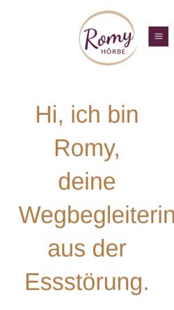 Vorschau der mobilen Webseite romy-hoerbe.de, Recovery Coach Romy Hörbe